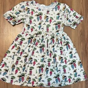 Chinese Girl print dress/tunic